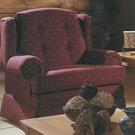 Traditional Upholstered Armchair